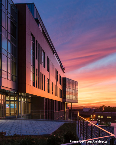 Photo of Beaupre Center at sunset